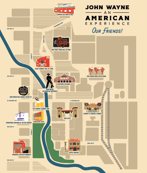 John Wayne Experience Map